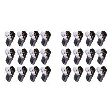 100 PC Connecteurs à Pression de Câble de Prise de Voie à 2 Broches Connecteur Enfichable à Double Fil de Fil Électrique Étanche avec Boucle de