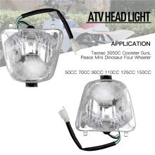 2X ATV Headlight Light Lamp Assembly 50Cc 70Cc 90Cc 110Cc 125Cc 150Cc Taotao 4 Wheeler Accessories