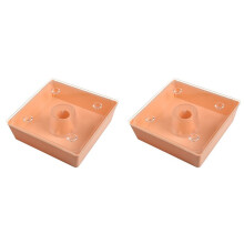 2X Bee Feeder Square 2 Litres Beehive Top Feeder Beekeeper Tool Beekeeping Feeder with Transparent Cover Pre-Assembled