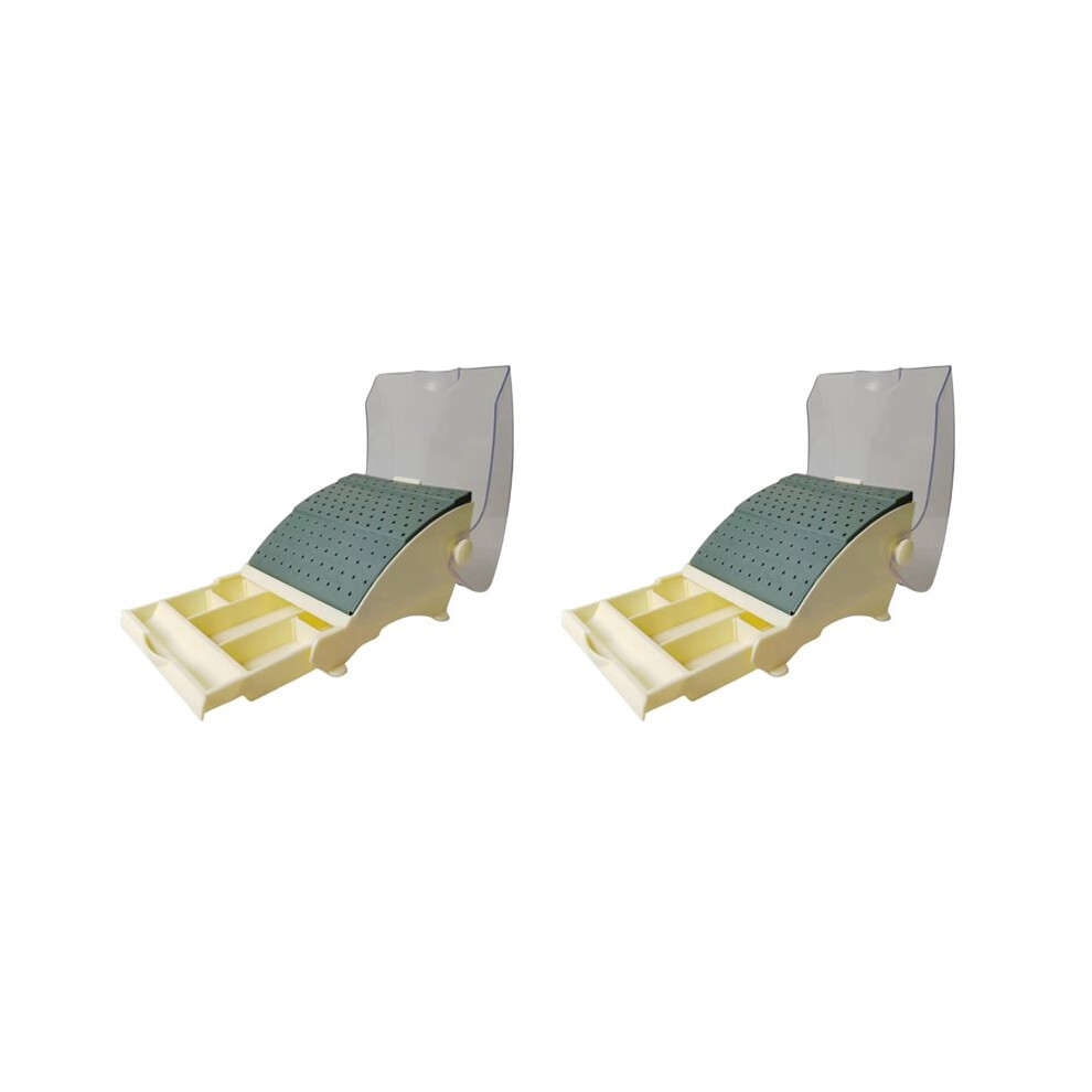 2X Dental Burs Box With Drawer 142 Holes Odontologia Bur Block Holder For Dental Handpiece 4712297889539