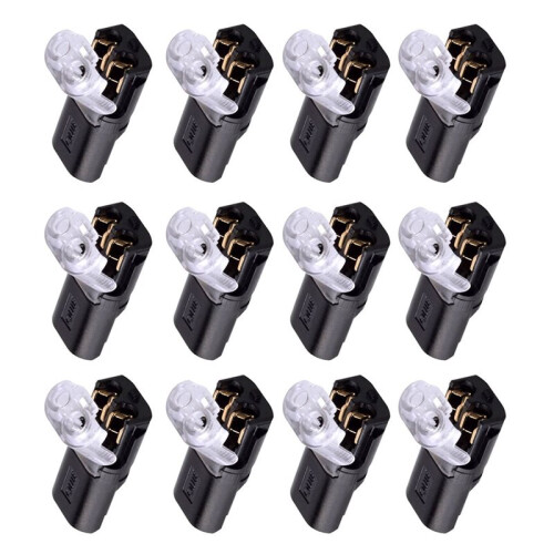 150PC 2Pin Way Plug Wire Cable Snap Connectors Electric Wire Double-Wire Plug-in Connector with Locking Buckle 1