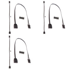 6 Pièces pour 4PIN RGB Vers Standard ARGB 3-Pin 5V Adaptateur Connecteur RVB Câble 25Cm