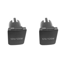 2X 85535-50020 Rear Row Power Socket Cover for   4RUNNER  Alphard Cigarette Lighter Panel Plug Caps