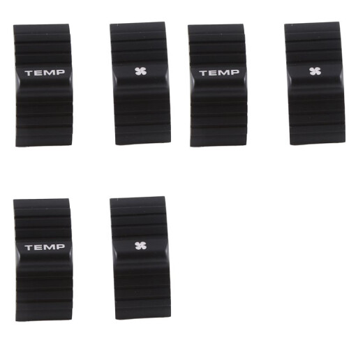 3X Climate Control HVAC A/C TEMP Button Set for  911 997 987 Cayman Boxsters (Pre-Facelift Version)