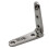 2X Stainless Steel 316 Heavy-Duty Hinge Folding Thickened Flat Hinge Hardware 6