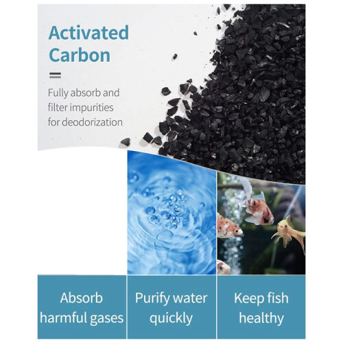 6Pcs Suitable for Aqueon Fish Tank Aquarium Filter Replacement Activated Carbon Filter Elements(M) 1