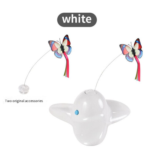 B Rotating Motion Activated Butterfly Funny Toys  Interactive Flutter Bug Automatic Puzzle Toy Cat Toy 2