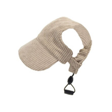 Marrón Sombrero para para Perros, Moda Informal, Protección UV, Transpirable, con Agujeros para Orejas, Sombrero Ajustable para Mascotas para Viajes