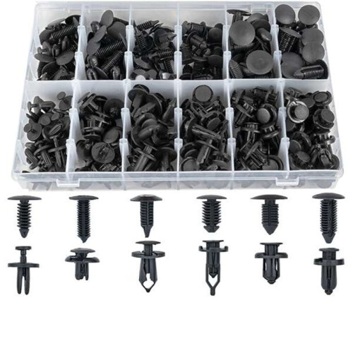 240 Pcs Bumper Clips Car Clips Plastic Rivets Fasteners Push Retainer Kit for