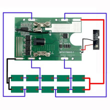 Juego de 2 Placas de Protección de PCB con Carcasa de Plástico para Batería de Iones de Litio 21700 de 10 Orificios para Zhipu Hongsong y