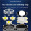 Aluminum Alloy High-Performance EDC Multi-Function Flashlight Portable Dual  4 LED Beads Power Display 4