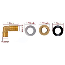 Wall Mount Faucet Installation Kit, Wall Mount Kitchen Faucet Backsplash Mount Set for Kitchen Prep & Utility Sink