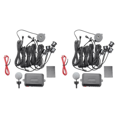 2X Park Platz Sensor Parktronic 4 Sensoren 22 mm mit Summer Reverse Backup  Summer System