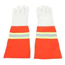 Feuerwehrhandschuhe Unisex Flammenhemmend Rindsleder Wasserdicht Rettung Schweißen Backofenarbeit