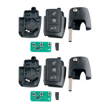 2X Car Remote Key 3 Buttons Fit for Focus Fiesta 2013 Fob Case 433Mhz