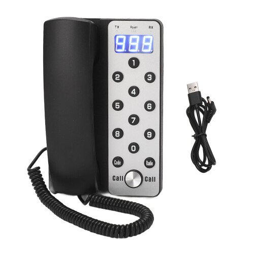 Wireless Intercom Phone 433MHz 1000m Range, Full Duplex, Desktop Mount 1