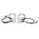Hochhelles Silber 41MM Gabel-LED-Blinker für Motorräder 13