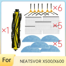 17 Pcs for NEATSVOR X500/X600 Robot Vacuum Self Emptying Robot Vacuum Cleaner Parts Replacement