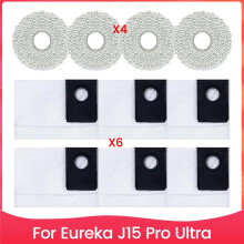 Accessories for J15 Pro Ultra Robot Vacuum Cleaner Dust Bags Mop Pads Replacement