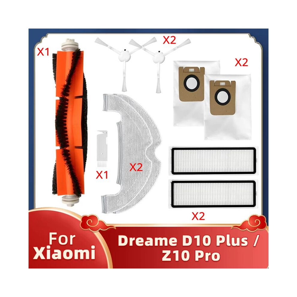 Vacuum Accessories For Robot D10 Rls3d Z10 Pro Vacuum Hepa Filter Mop Main Side Brush Dust Bag 6033927022576