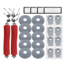 28PCS Brush HEPA Filter Mop Cloth Dust Bag for QV 35A/QV 35S/QR 798/QR 598 Vacuum Cleaner Replacement Parts