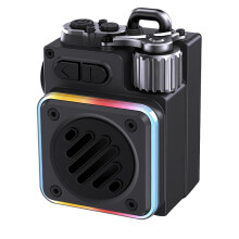 Speaker with RGB Light Outdoor Pocket Music Box Handsfree Call MP3 Music Player for Home Travel Camping