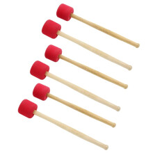 Red 12.8 Inch Foam Rubber Drum Sticks, Bass Drum Sticks, Non-Slip Bass Percussion Sticks, Percussion Accessories