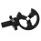 Black Brush Arrow Rest for Compound & Recurve Bows, Universal Left/Right 1