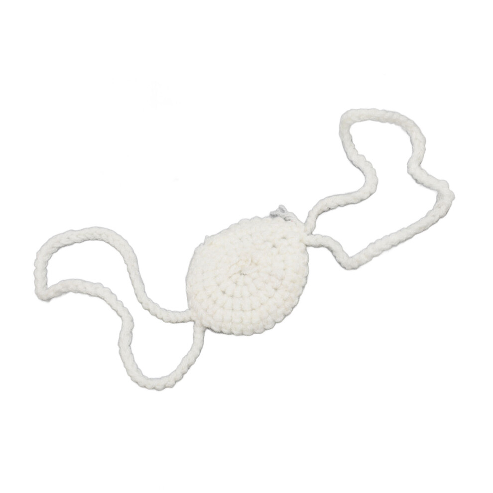 Warm Hand Knitted Beige Nose Warmer Soft Breathable Dustproof For Winter Sports 8721386646065