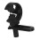 Black Brush Arrow Rest for Compound & Recurve Bows, Universal Left/Right 16