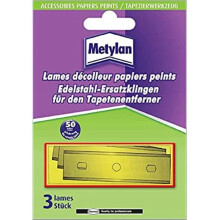 D82 METYLAN Lames pour décoller le papier peint, lot de 3