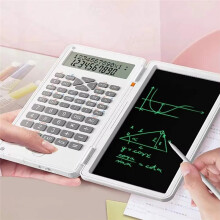 Scientific Calculator 12-Digit Large Display Calculator with Notepad Foldable Calculator with Hand Writing Board
