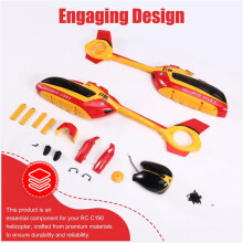 RC Toy Helicopter Upgrade C190 Casing Assembly Kit for RC C190 RC Toy Helicopter Parts Yellow