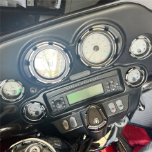 Kit Tachimetro da 4 Pollici, Lunetta Burst da 2 Pollici, Pannello di Copertura Strumenti per Touring Electra Glide Street Glide