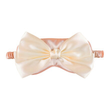 High-Quality Design Silk Sleep Mask, Benefits of Silk Eye Cover for Women, Adjustable Strap Light Blocking Mask with Bowknot Accent, Skin-Friendly
