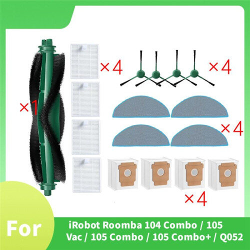 17 Pcs for 3iRobot  104 Combo / 105 Vac / 105 Combo / 105 Combo+ / Q052 Sweeping Machine Accessories 1