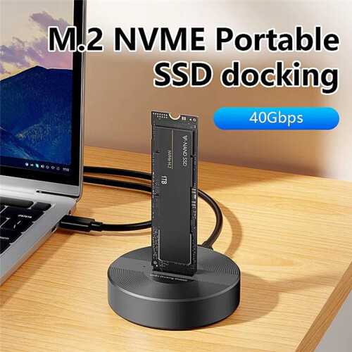 Blueendless M.2 NVME SSD Docking 40Gbps Transfer External Compatible with  4/3 USB4.0 Docking Station 1