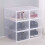 6 Pack Transparent Shoe Box Shoes Organizers Thickened Foldable Dustproof Storage Box Stackable Combined Shoe Cabinet 3