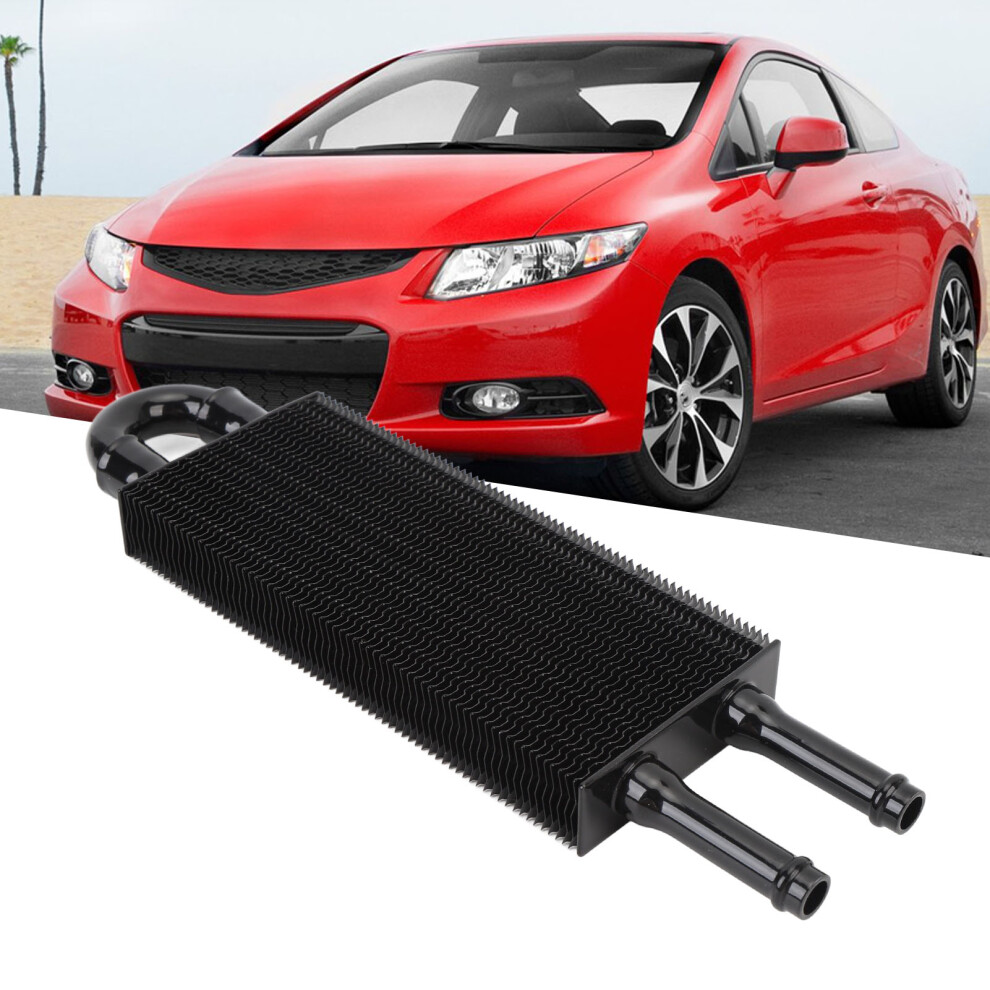 Aluminium 233Mm Transmission Oil Cooler Kit For Most Vehicles Black 7901386647427