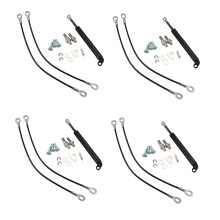 4X Nuevo Amortiguador de Amortiguador de Compuerta Trasera para Dmax 2012 2015 Gas de Acero Inoxidable FáCil Desaceleración para D-Max