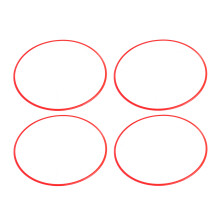 21 Inch Red ABS Wheel Rim Protectors, Self Adhesive Scratch Guard