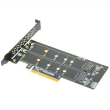 1 to 2x NVME Expansion Card PCIE4.0 X8 for M.2 NVMe SSD PC X1 X4 X8 Expansion Card PCIe 3.0 for 2230 2242 2260 2280