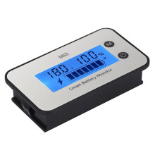 Waterproof Battery Capacity Monitor 7-100V Battery Percentage Voltage Tester LCD Display for Car Vehicle Marine RV