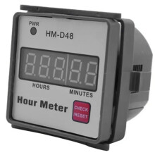 Digital Hourmeter HM-D48 0‑999.99h Timer for Lawn Mower Generator Farm Tractor Resettable AC220V