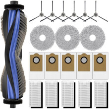 For  M3 Robot Vacuum Cleaner Accessories Kit,1 Roller Brush,6 Side Brushes,5 Dust Bags,5 HEPA Filters, 3 Mop Pads