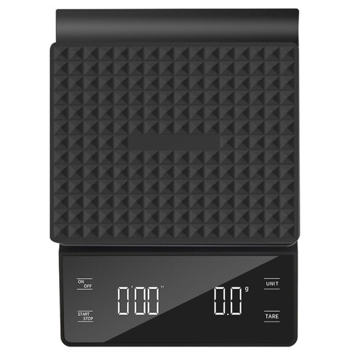 Digital Coffee Scale Rechargeable with Timer 3kg/0.1g Espresso Scale Tare Function for Pour over Maker Brew 1