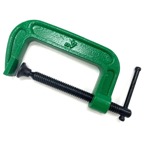 Conjunto de 2 Grampos C de 4 Polegadas, Grampos C/G de Aço Reforçado, Grampos Industriais para Marcenaria, Soldagem e Construção. 1