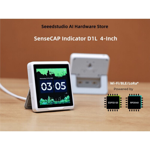 SenseCAP Indicator D1L, 4-Inch Touch Screen IoT Development Platform Powered By ESP32S3 & RP2040 1