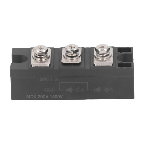 MDK 1600V 200A Common Cathode Rectifier Module with 3 Terminals 2