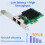 Adaptador Ethernet PCIe para Placa de Rede Gigabit de 2 Portas com Chip I82576, para PC Desktop Windows 10/11 e Linux 3
